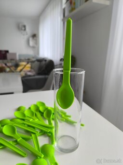 Tupperware lyžičky závesné, 25ks zelené, nové - 4