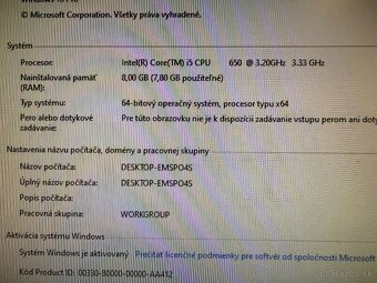 Počítač HP Compaq Elite 8100 SFF i5-650/8GB/120GB SSD+320GB - 4