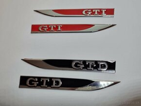 Napis znak logo GTD GTI napis na blatníky - 4