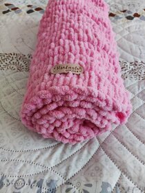 NOVÁ Ružová deka z Alize Puffy Fine - 4