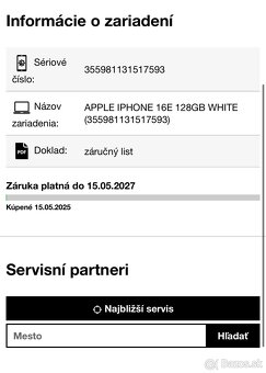 iPhone 16e 128GB White - nerozbalený, nový - 4