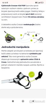 Cyklo/Skialp/bežecký vozík pre 2 deti - 4