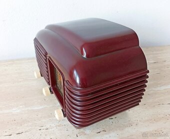 Art Deco starožitné rádio Talisman, krásný stav, funkční - 4