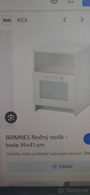 15EUR BRIMNES IKEA nočný stolík - 4