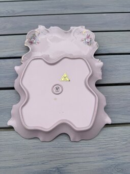 Karlovarský ružový porcelán -Chodov-taniere - 4