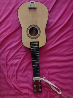 Detská drevená gitara 59cm - hračka - 4