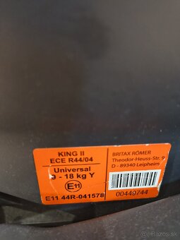Detská autosedačka Britax Röemer King 2, 9-18kg - 4