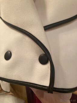 Bunda blejzer elegantne sako bielo čierna nenosene ASOS - 4