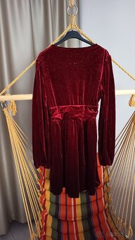 Dámske šaty bordové XL nové - 4