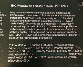 Rezačka na obklady a slažbu Parkside - 4