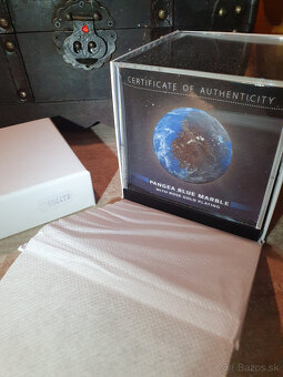 BLUE MJedinečná investičná minca - Zemeguľa - 4