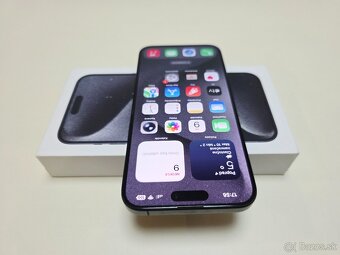 APPLE IPHONE 15 PRO MAX 256GB BLACK TITANIUM,BATERKA 99% - 4