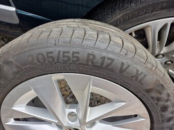 5x112 R17 orig. Škoda Octavia III-IV + 205/55 R17 Conti. - 4