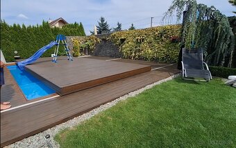 Prestrešenie bazena bazénový kryt posuvná terasa 8x4m - 4