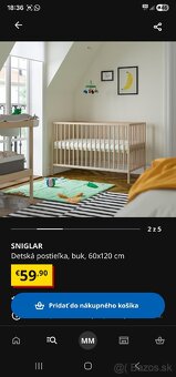 Detská postieľka ikea - 4