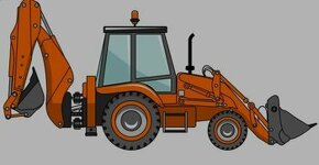 Vykopove a planirovacie prace traktorbagrom a pasovym BAGROM - 4