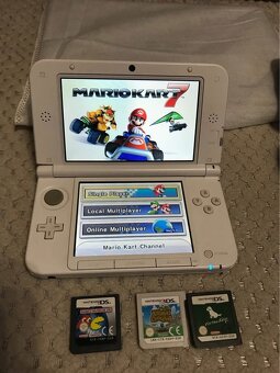 Nintendo 3DS XL White – Super Mario Kart edícia - 4