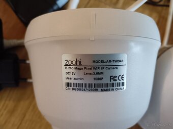 Sada 6x WIFI kamier + nahrávacie zariadenie - 4