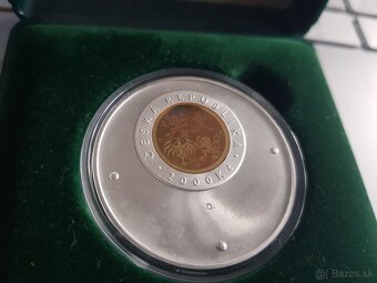 2000 Kč zlato-strieborná minca, rok 1999 - 4