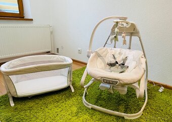 Výbava pre bábätko postieľka, jedálenská stolič, kolíska atď - 4