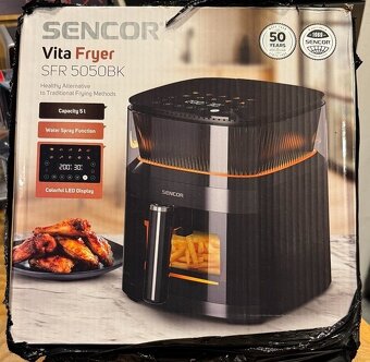 Teplovzdusna friteza - SENCOR SFR 5050BK - úplne nová - 4