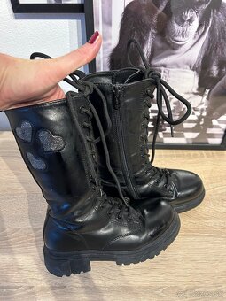 Nelly Blue dievčenské zimné topánky /vysoke čižmy na zips - 4