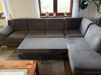 Rohova sedacka s taburetkou - 4