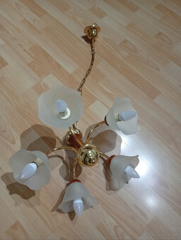 5-ramenný luster + stolová lampa - 4