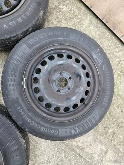 4x Plechové disky Opel 6Jx15, ET37 + letné pneu - 4