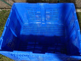 plastovy Big box 120x100x78 cm perforovany 4 nohy modry - 4