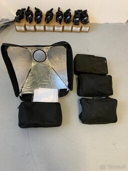 4ks Držiak systémového blesku s Quick Softboxom EK 40×40 - 4