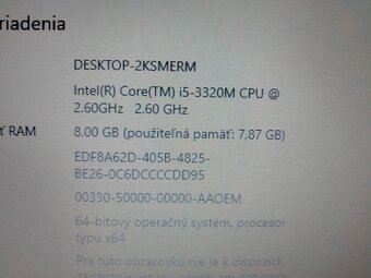 predám notebook HP ELITEBOOK 8470P , WINDOWS 10. - 4