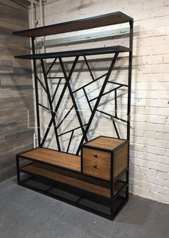 Kovová konštrukcia regál obývacia stena - 4