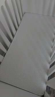 Detská postieľka biela 120x60 - 4