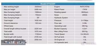 Pásový Nakladač HT530 benzín - 4