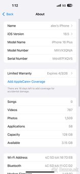 Predavam iphone 16 plus 128GB modra farba - 4