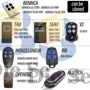 Diaľkový ovládač programovateľný 4 kanál (pevný kód) - 4