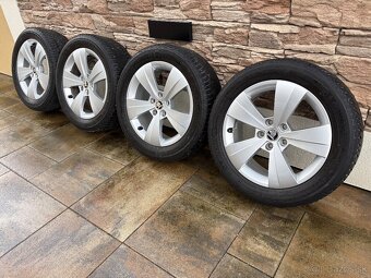 ALU DISKY SKODA TRITON 5x112 R17 + ZIMNÉ PNEU 215/55 R17 - 4