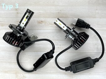 H7 led (H1,H3,H4,H8,H11,HB4..) kvalitné, silné a neoslňujú - 4