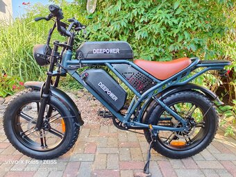 Śtýlový fat ebike s obrovskými batériami Deepower 1000W,60Ah - 4