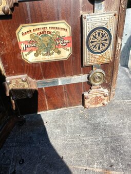 Starožitný trezor popelka Wiese & Comp - 4