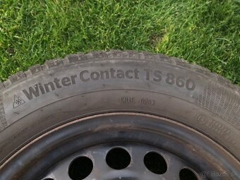 Predám disky R15 so zimnými pneumatikami Continental 195/65 - 4