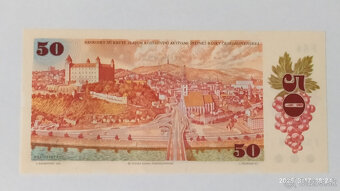 50 Kčs 1987, vzácna posledná séria F 84 UNC - 4