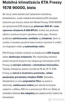 Mobilná klimatizácia ETA - 4