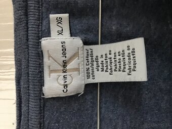CALVIN KLEIN originál modre pánske tricko XL - 4
