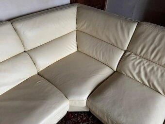 Moderní kožená sedací souprava ve tvaru "U", 3299 - 4