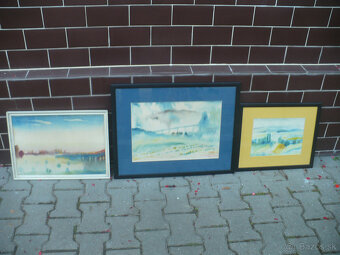 Július Gyula Szabó 3x akvarely - 4