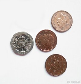 Mince - rôzne druhy na predaj - československé, Euro, britsk - 4