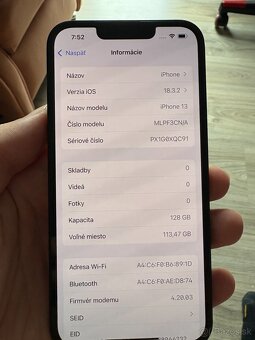 iPhone 13 128GB Midnight, 92% batéria - 4