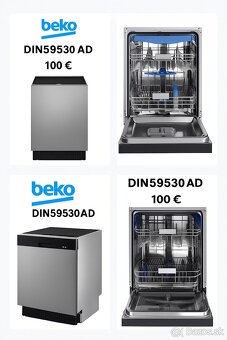 Predám vstavanú umývačku riadu BEKO DIN59530AD - 4